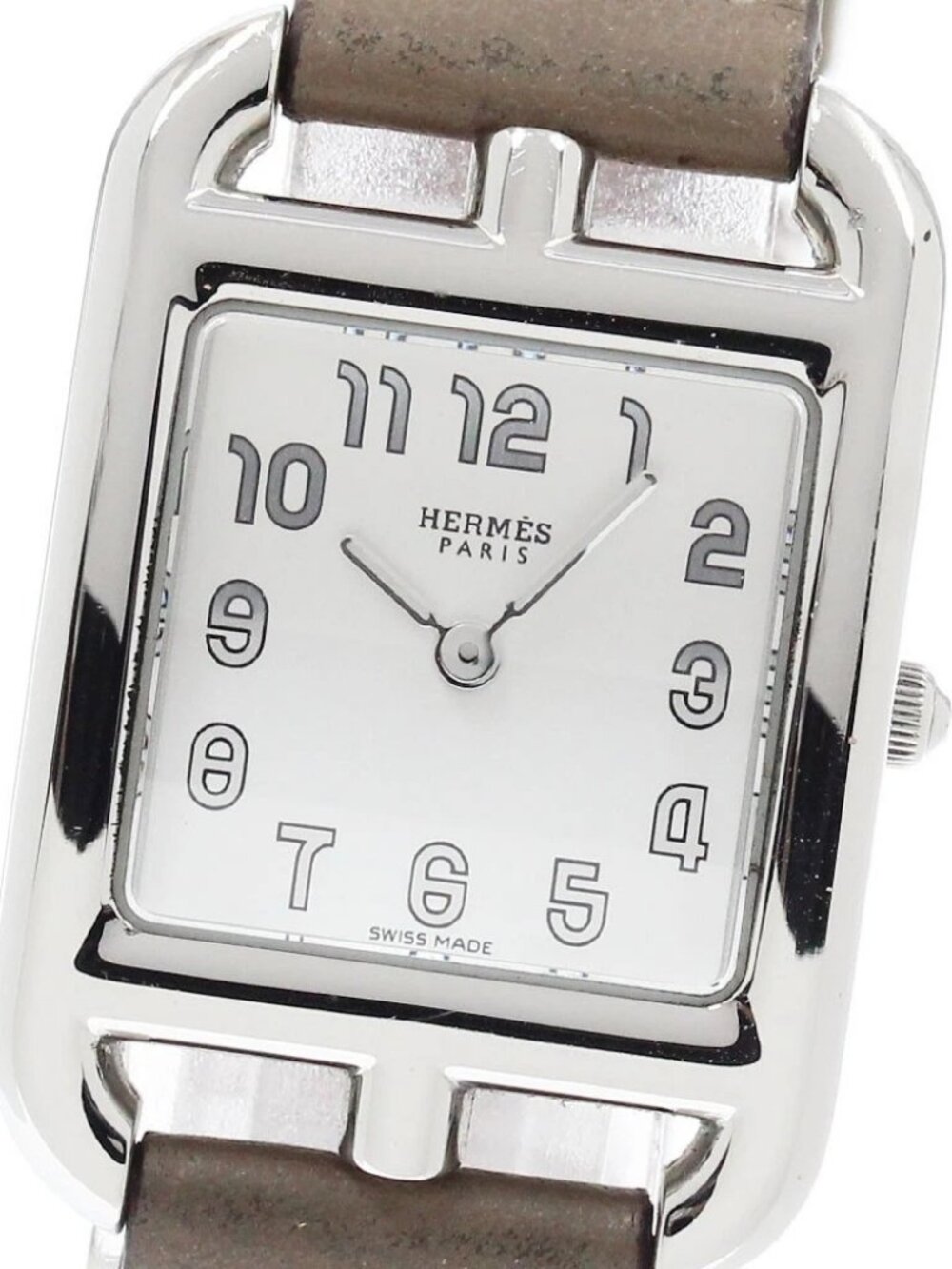 HERMES Cape Cod CC1.210a Double Tour Silver Dial Quartz Ladies Watch_945645